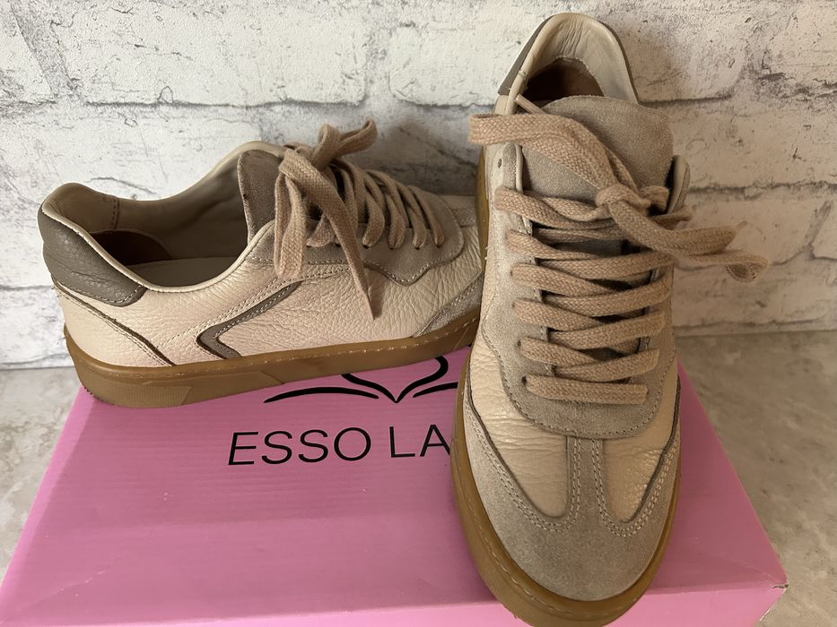 Кеды кроссовки кожанные 38 р.