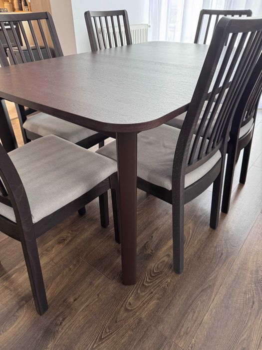 Masa extensibila IKEA STRANDTORP + Scaune - living