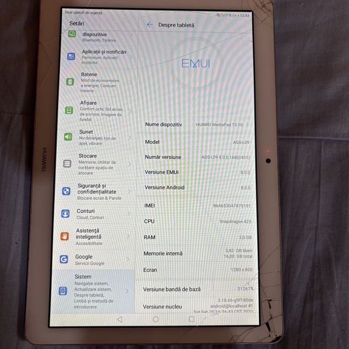 Tableta Huawei MediaPad T3
