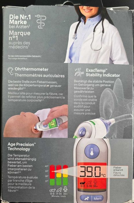 Braun ThermoScan 7IRT 6520 Termometru auricular infraroșu AgePrecision