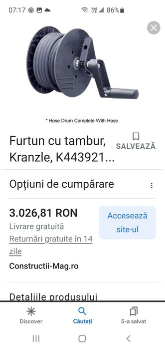 Rola cu furtun. karcher hd 10/25.la 380