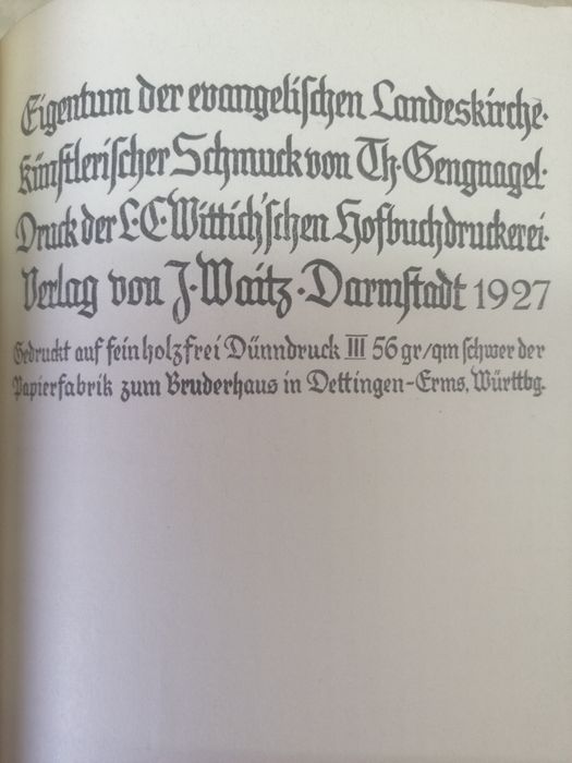 Немски Евангелски химни Hessen 1927