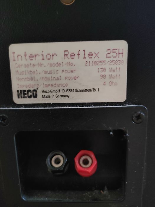 HECO Interior Reflex 25H – Немски Hi-Fi колони 130W Bass Reflex Stereo