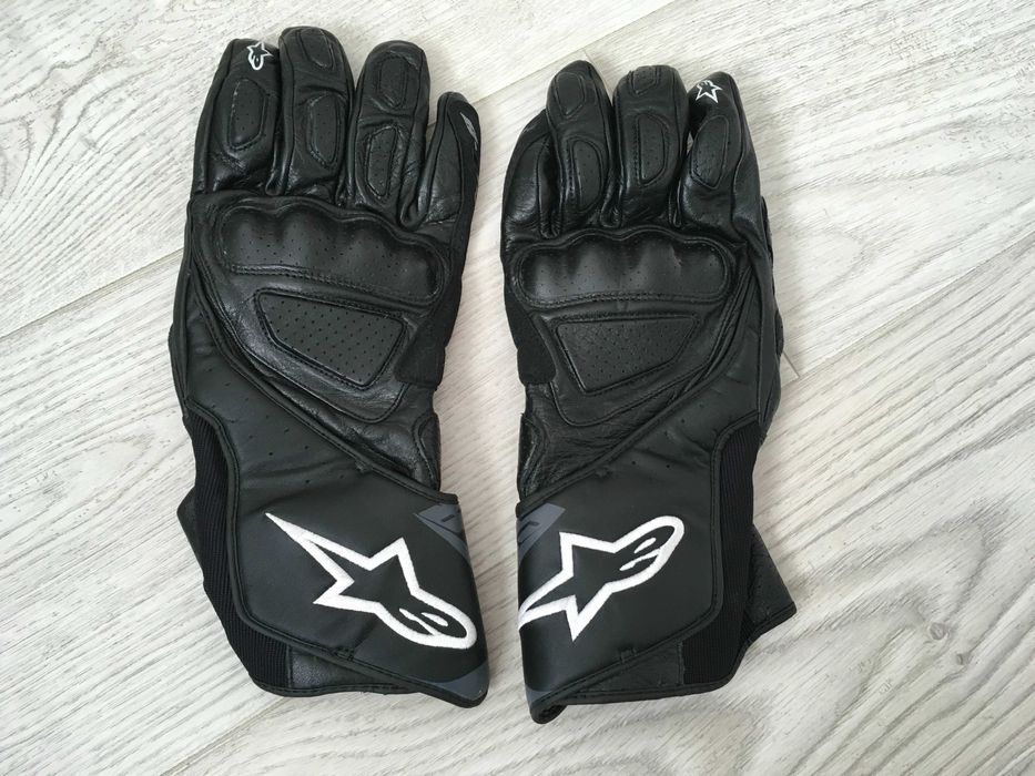 Кожени мото ркавици с мотор ALPINESTARS SP-8 V3 AIR BLACK