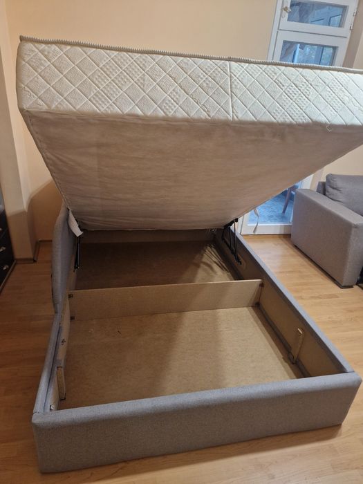 Чисто нова тапицирана спалня с чисто нов матрак Ted Cashmere 140/200