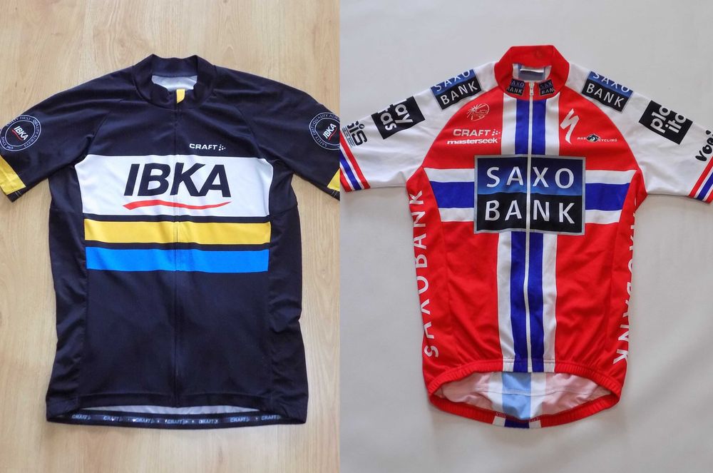 вело джърси craft saxo bank тениска мъжко колоездене оригинално XL/S