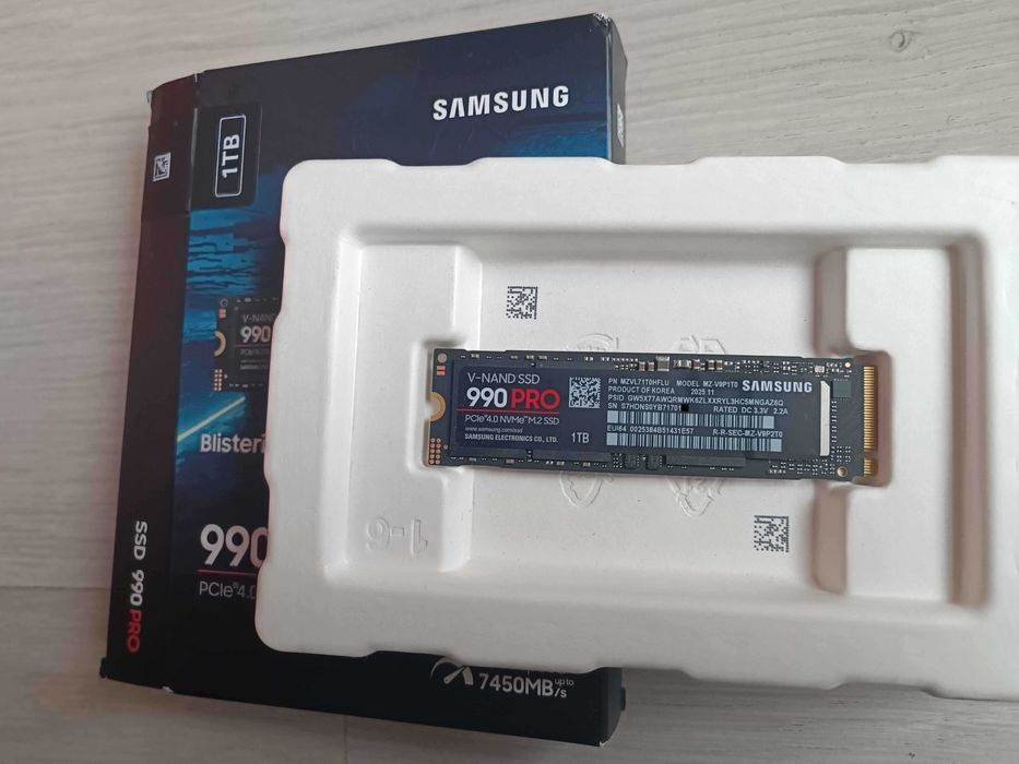 1TB Crucial T500, Samsung 990 PRO PCIe 4.0 NVMe - като нови, гаранция!