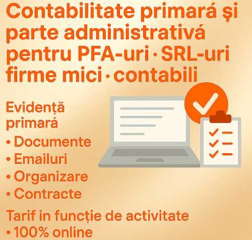 Servicii De Contabilitate Primară Și Administrative Externalizate