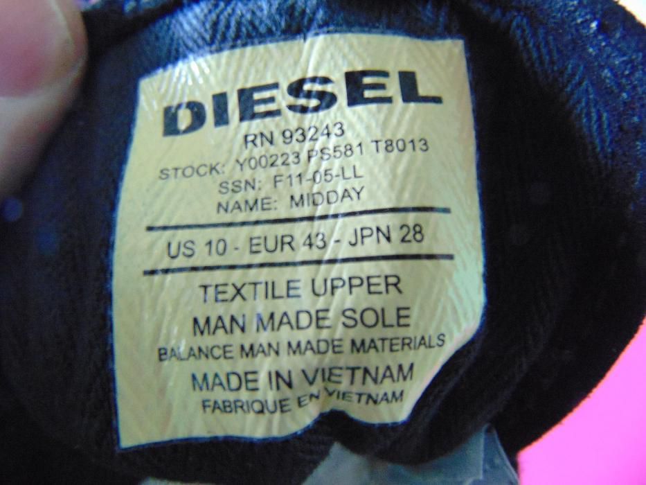 Нови Diesel номер 43 Оригинални кецове