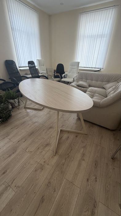 Стол овальный дерево/металл