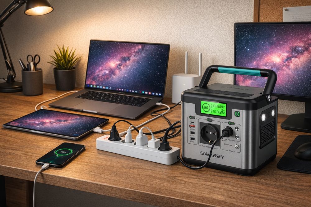 Резервно захранване при спиране на ток -500W соларна станция генератор