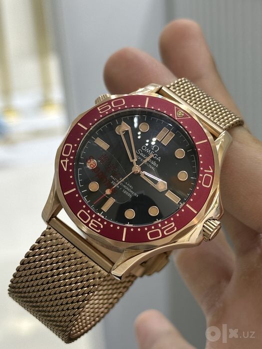 Omega seamaster Diver 300M bronze gold , мужские часы