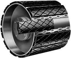 Cauciucare tamburi benzi transportoare. Kit de montaj pe teren