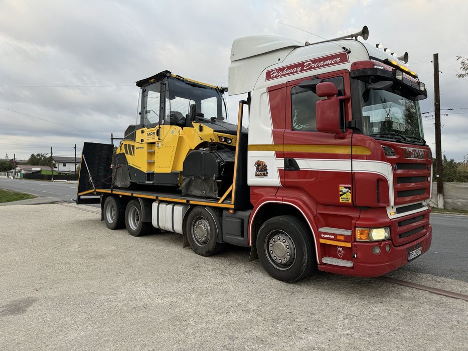 Scania R420 Platforma transport utilaje