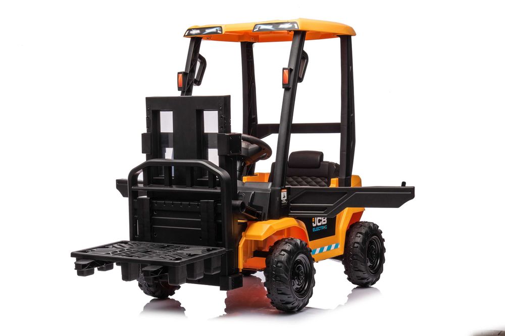 Motostivuitor electric pentru copii, licenta JCB 2x 35W, 12V, Yellow