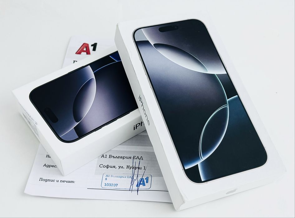 НОВ! Apple iPhone 16 Pro Max 512GB Black / White 2г. Гаранция!