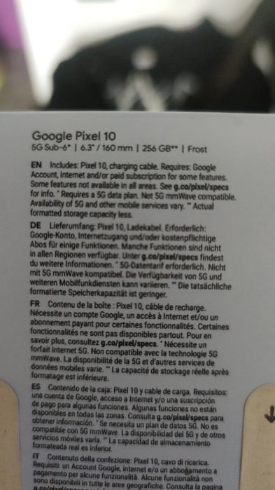 Google pixel 10 sigilat 256gb