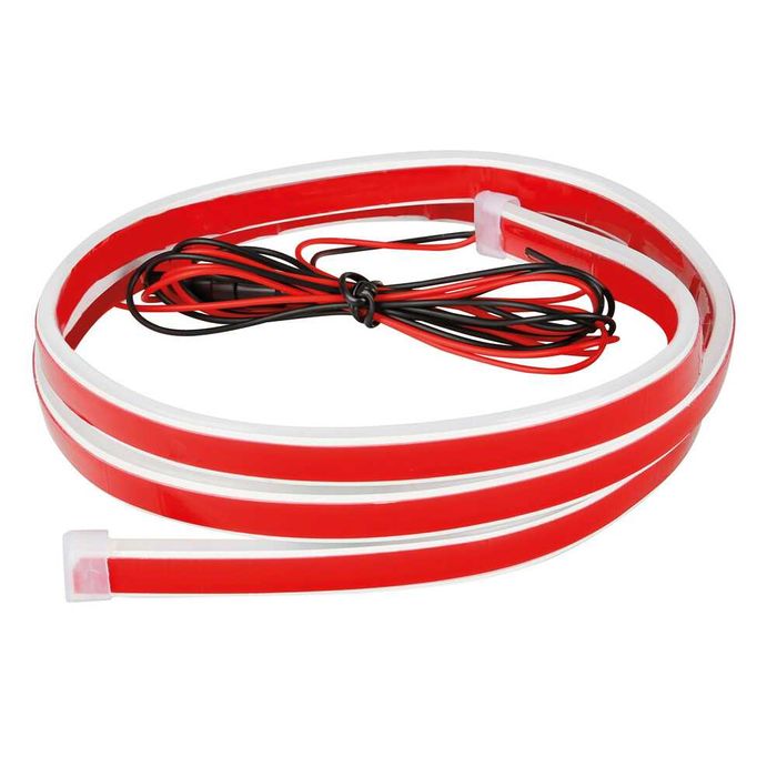 НОВО Led светлина DRL екстериорна диодна силиконова лента 120см - 12V