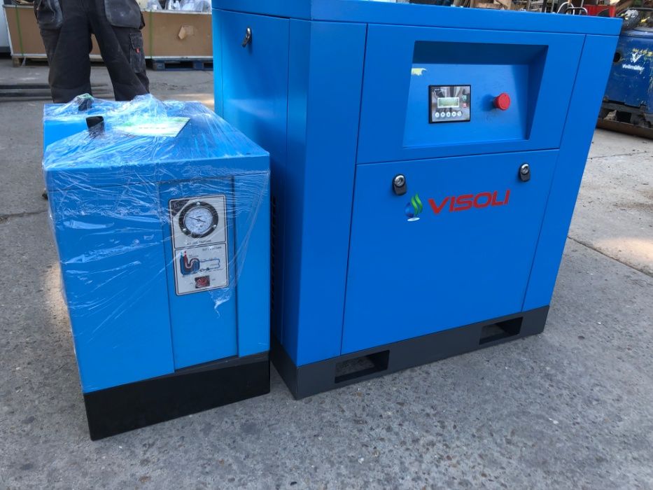 Compresor surub Visoli 7,5kw/10 bari +Uscator-Oferta!
