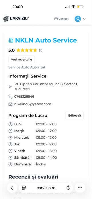 Vand Afacere la cheie, platforma online conectare service auto-clienti CARVIZIO.ro urgent