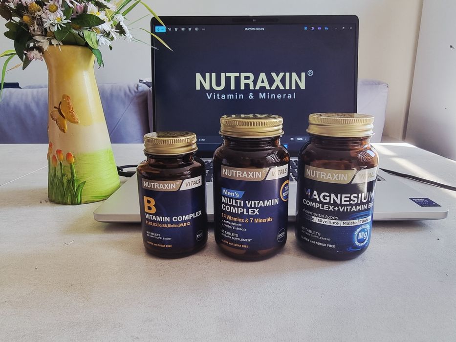 Nutraxin Vitals: Магнезий комплекс + B6, B-Комплекс и Мъжки мултивитамини
