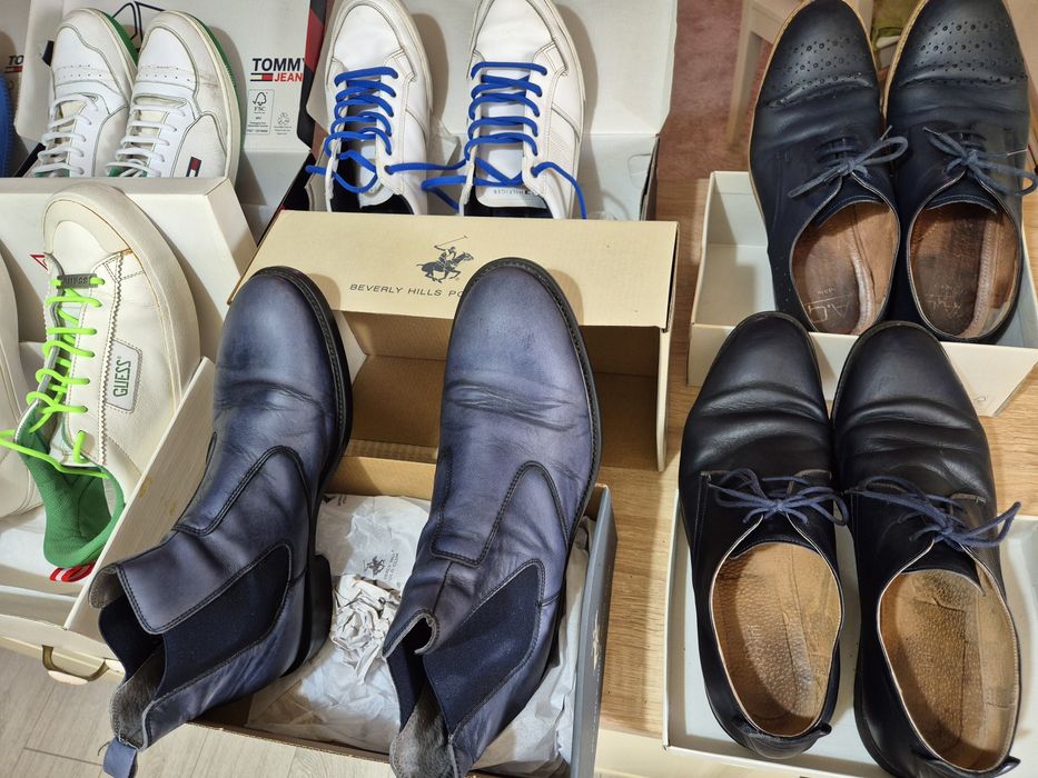 Ghete cu banda elastica M44, Albastre