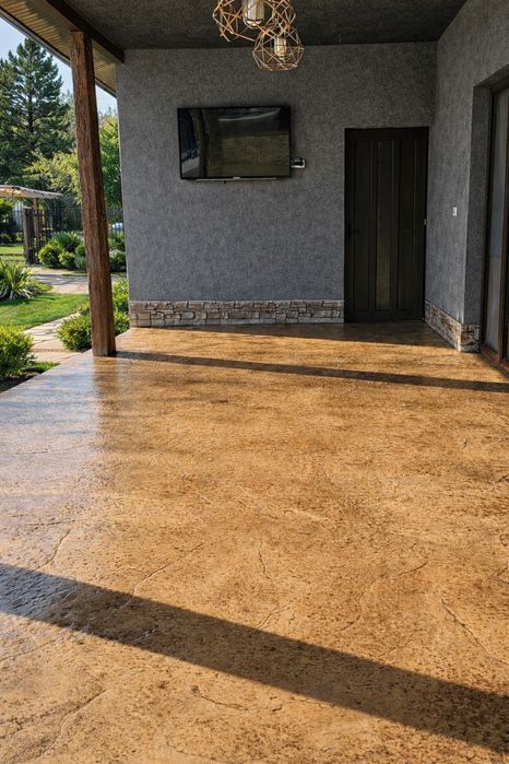 Шлайфан бетон Щампован бетон