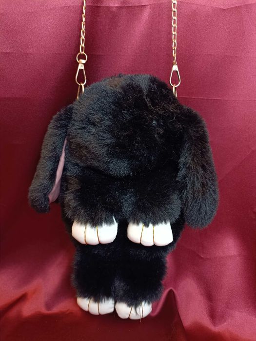 Новая зимняя  сумка-рюкзак зайка