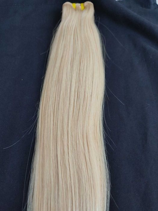 100% естествена/виетнамска коса за удължаване/екстеншъни, 55/60см