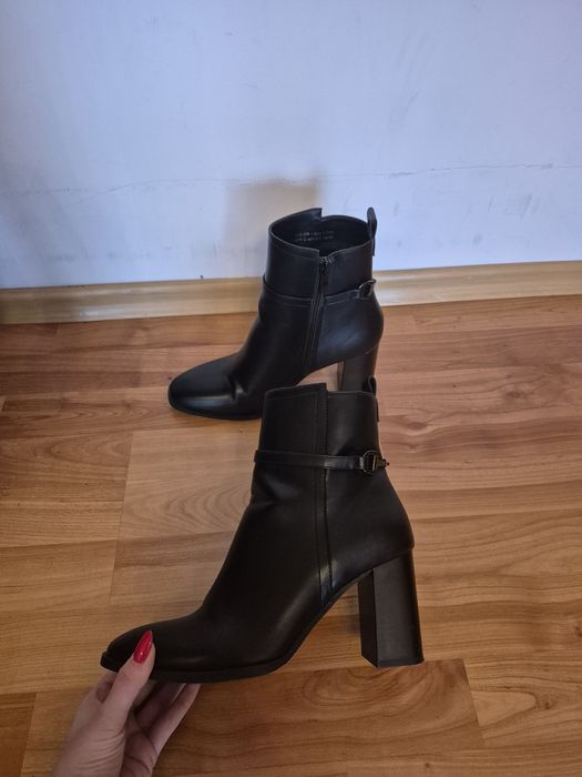Черни боти еко кожа 38 номер