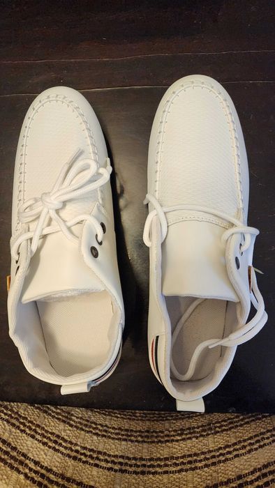 Pantofi albi casual