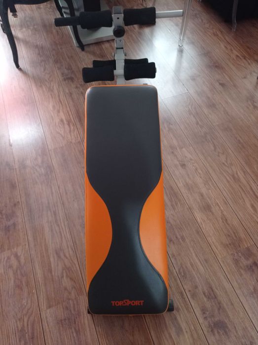 Лежанка за коремни преси 140кг Топка 5кг Гира Винил 2Х5кг Дъмбел 10кг