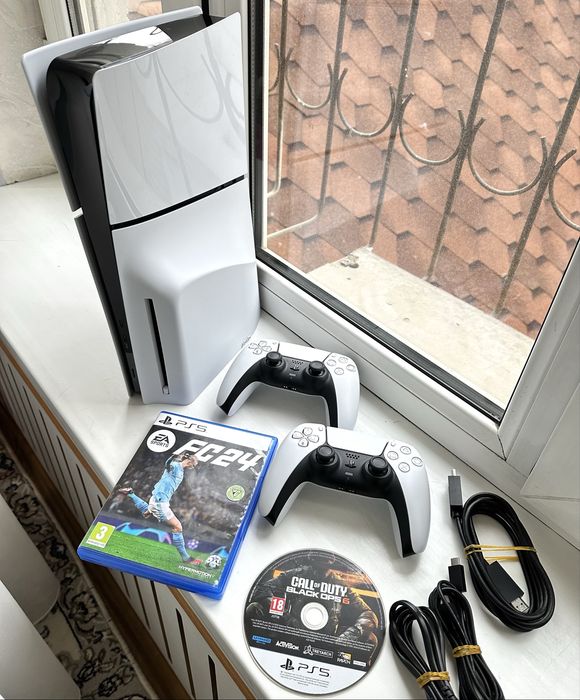 PlayStation 5 Slim 1TB с дисководом +FIFA24