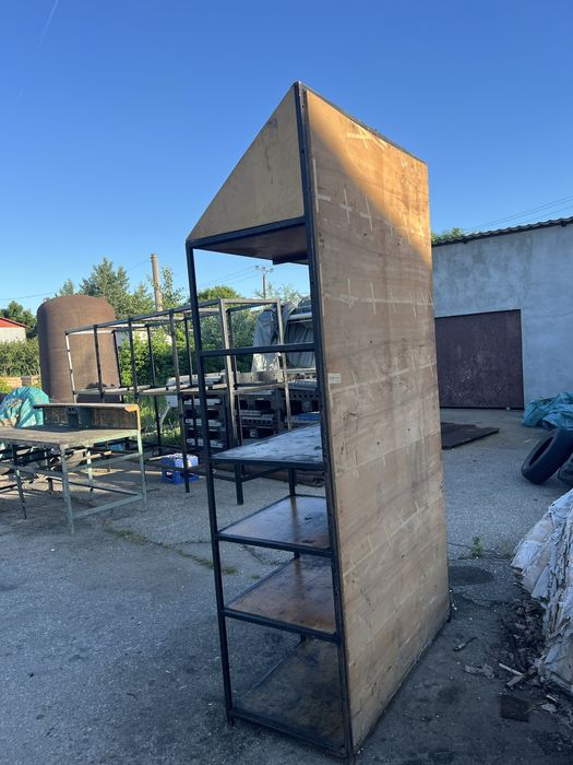 Raft metalic cu polite, industrial