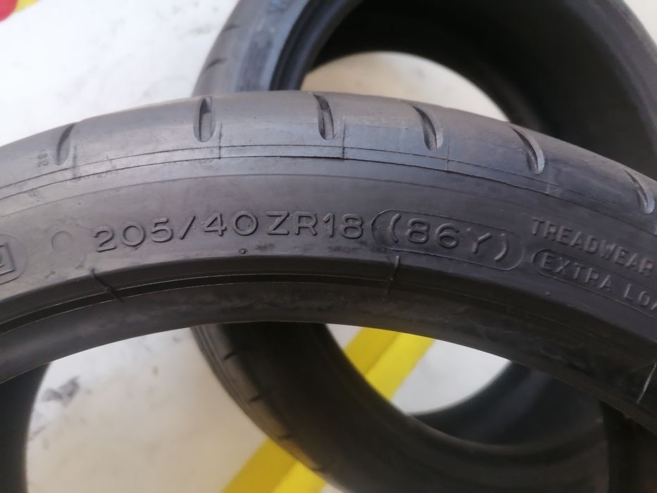 205/40/18 2*Michelin vara dot 1612. 6,91mm