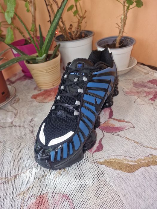 Nike shox tl thermoreactive black &  blue