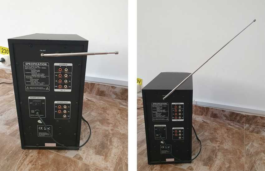 Boxe 5.1 SoundRise 51105W perfect funcțională - Model:  SRXS - 51105 W