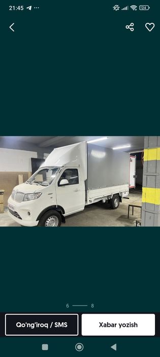 Yuk tashish xizmati changan labo gazel xizmati 24/7