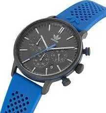 Ceas barbatesc,Adidas,40mm,cauciuc natural/inox,albastru/negru,sigilat