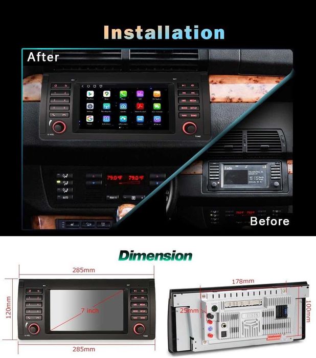 Андроид Навигационна Система ERISIN BMW X5  E53   2000-2007г.