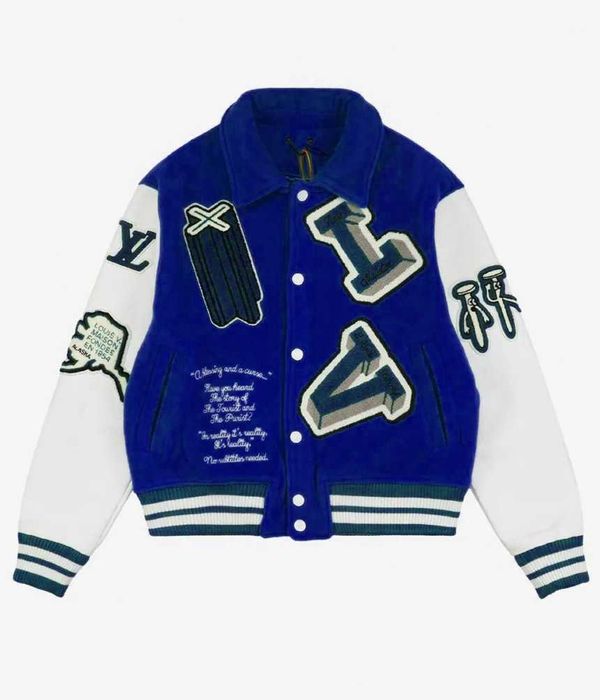 Louis Vuitton Varsity Jacket – Синьо/Бяло – БЪРЗА ПРОДАЖБА