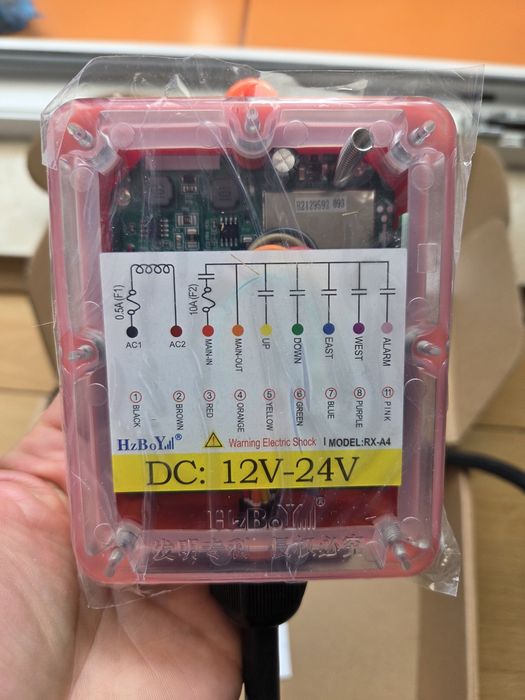 HZBOY M4 Sistem de telecomandă wireless cu 4 canale 12V 24V DC pentru pompă hidraulică, Lift
