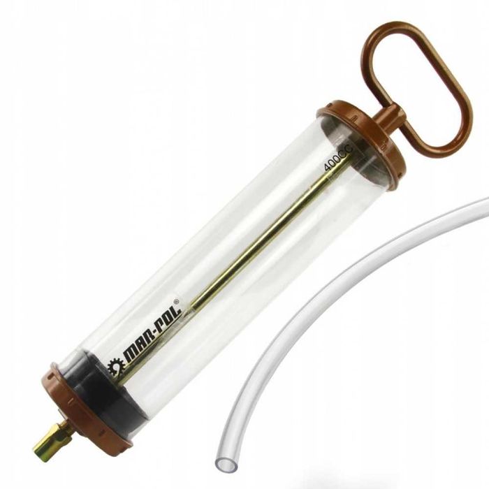 Шприц за масло 400 сс прозрачен MAR-POL