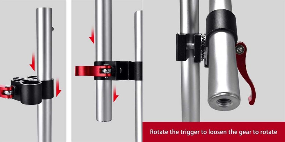 Suport 360 pt fixare umbrela, undita pescuit, Ø22-25mm Noua ambata!