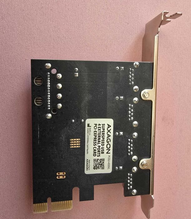 AXAGON PCEU-430VL PCIe USB 3.0 карта, 4 порта