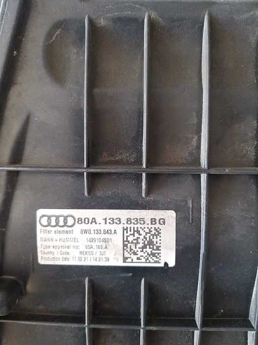 Carcasa filtru aer 2.0 tdi audi q5 fy 2020 80a133835bg