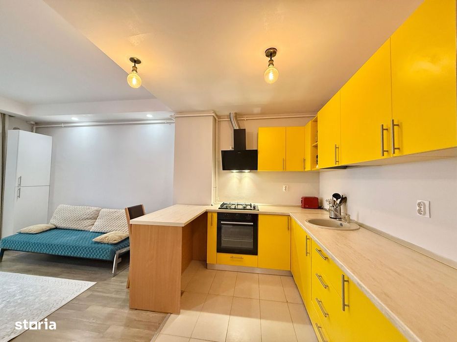 COSMOPOLIS - Apartament cu 2 camere tip studio, mobilat si utilat.