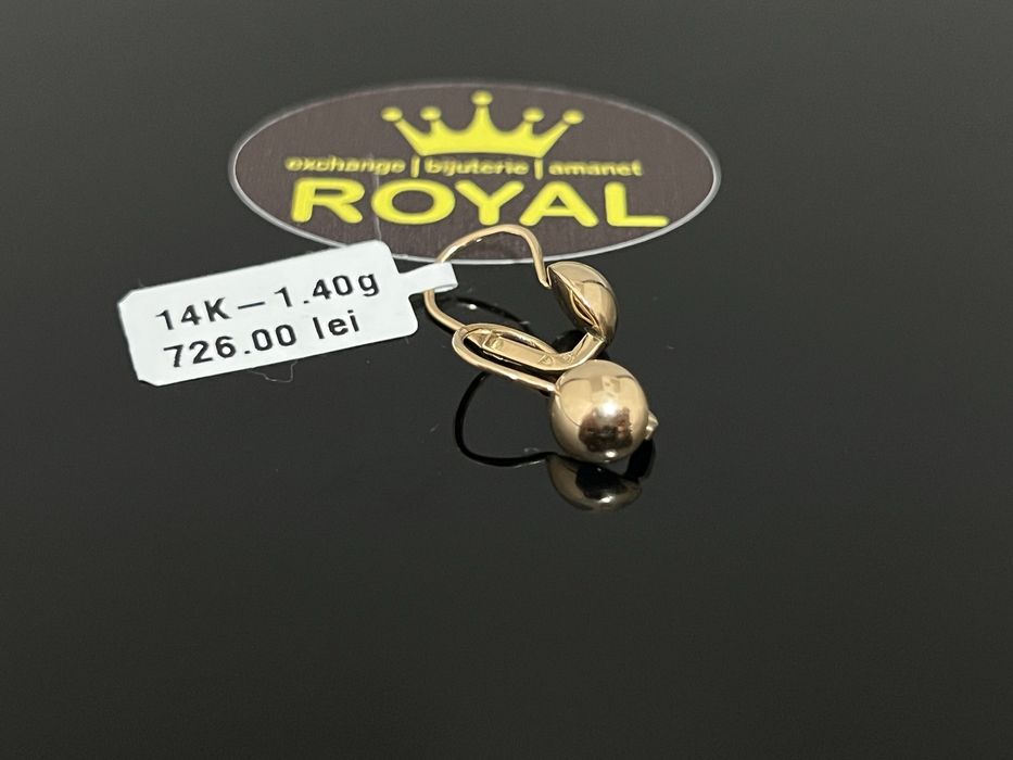 Bijuteria Royal CB : Cercei dama aur 14K 585 1,40 grame
