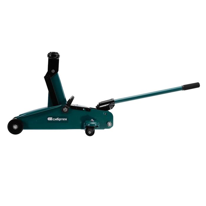 Домкрат гидравлический подкатной, 2т, 127-330мм,в пласт. кейсе Сибртех