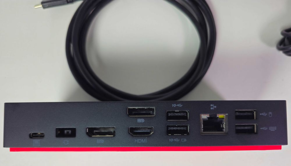 Lenovo Docking Station USB-C Dock Gen 2 - USB-C и 90w захранване